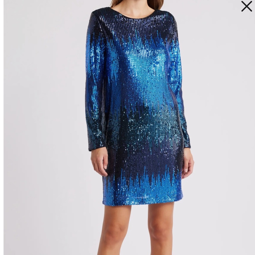 Plus-size Sequins Cocktail Dress
